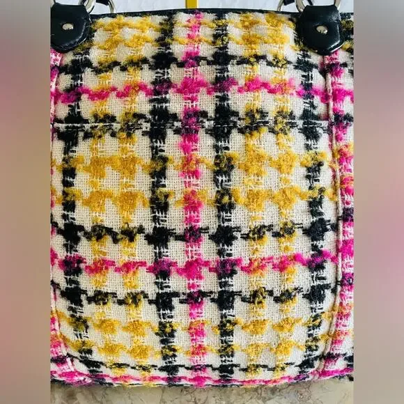 Coach Daisy Wool Tweed Plaid Emma Tote F25083 - Picture 4 of 12